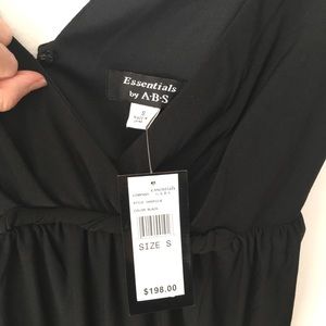 😎☀️ NEW A•B•S Essentials BLACK Bubble Dress Sm